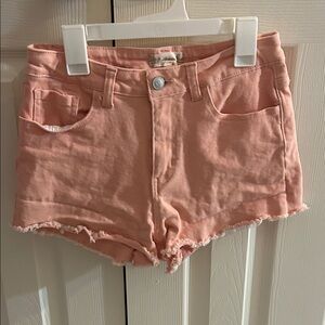 Altar'd State Light Pink Jean Shorts